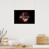 Poster drapeau du Danemark (Cuisine)