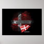 Poster drapeau du Danemark (Devant)