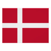 Poster Drapeau du Danemark (Devant)