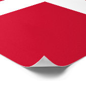 Poster Drapeau du Danemark (Coin)