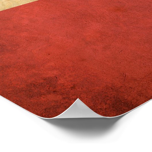 Poster Drapeau du Danemark vintage (Coin)