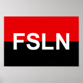 Poster Drapeau du FSLN (Devant)
