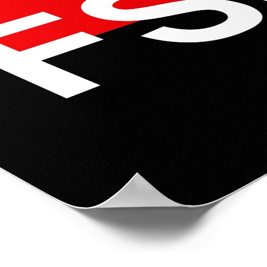 Poster Drapeau du FSLN (Coin)