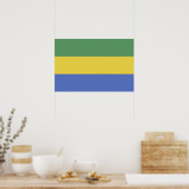 Poster Drapeau du Gabon (Cuisine)