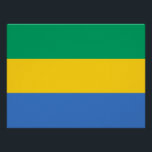 Poster Drapeau du Gabon<br><div class="desc">Drapeau patriotique du Gabon.</div>