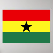 Poster Drapeau du Ghana (Devant)