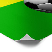 Poster drapeau du Ghana Black Stars Soccer (Coin)