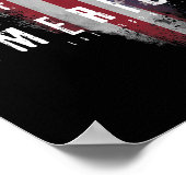 Poster Drapeau Du Golfe Des États-Unis 2025 Amérique Vint (Coin)