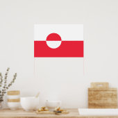 Poster Drapeau du Groenland (Cuisine)