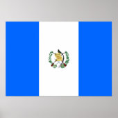 Poster Drapeau du Guatemala (Devant)