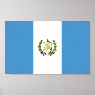 Poster Drapeau du Guatemala
