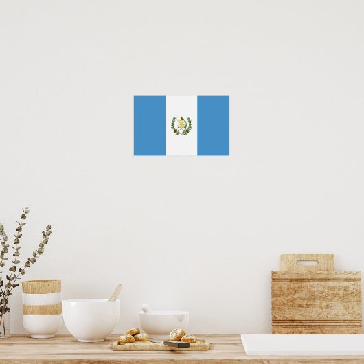 Poster Drapeau du Guatemala (Cuisine)