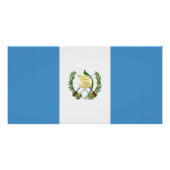 Poster Drapeau du Guatemala (Devant)