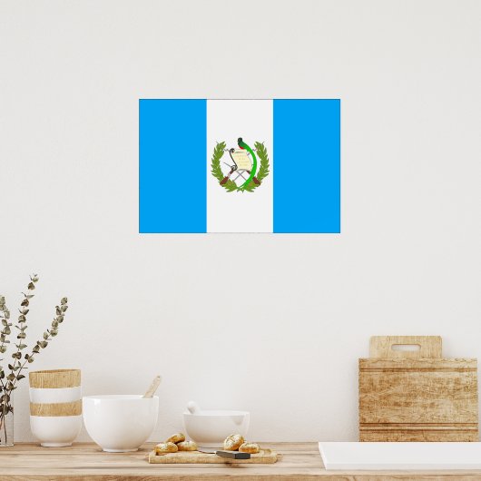 Poster Drapeau du Guatemala (Cuisine)