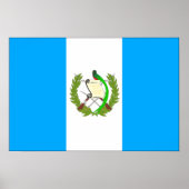 Poster Drapeau du Guatemala (Devant)