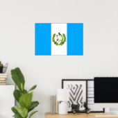 Poster Drapeau du Guatemala (Bureau à domicile)