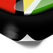 Poster Drapeau du Guyana (Coin)