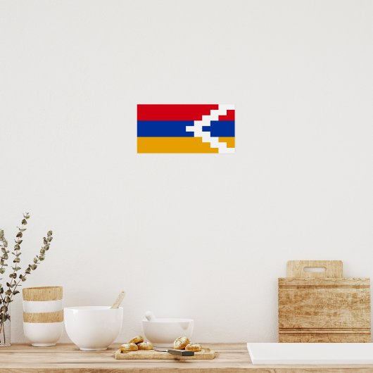 Poster Drapeau du Haut-Karabakh (Cuisine)
