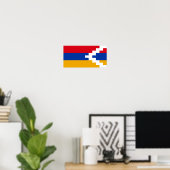 Poster Drapeau du Haut-Karabakh (Bureau à domicile)