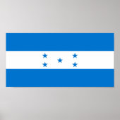 Poster Drapeau du Honduras (Devant)