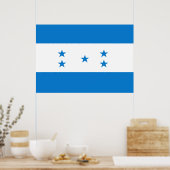 Poster Drapeau du Honduras (Cuisine)