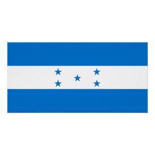 Poster Drapeau du Honduras