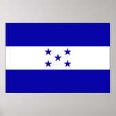 Poster Drapeau du Honduras (Devant)
