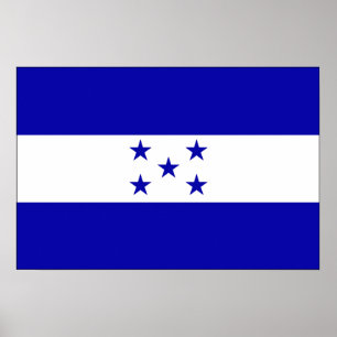 Poster Drapeau du Honduras