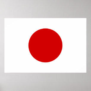 Poster Drapeau du Japon