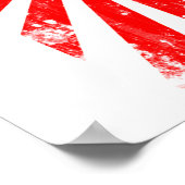 Poster Drapeau du Japon (Coin)