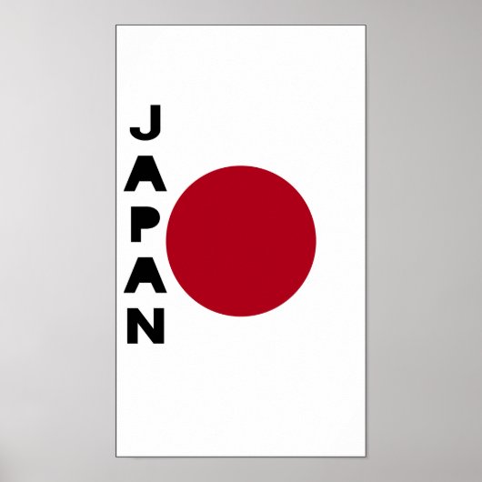 Poster Drapeau du Japon (Devant)