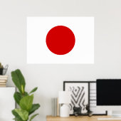 Poster Drapeau du Japon (Bureau à domicile)