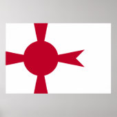 Poster Drapeau du Japon, commandant de la marine impérial (Devant)