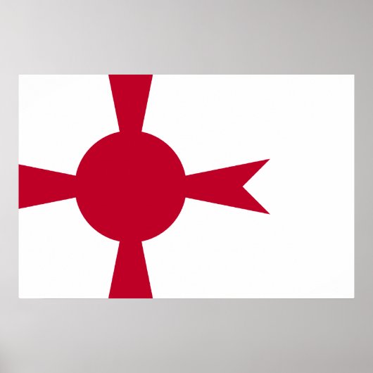 Poster Drapeau du Japon, commandant de la marine impérial (Devant)