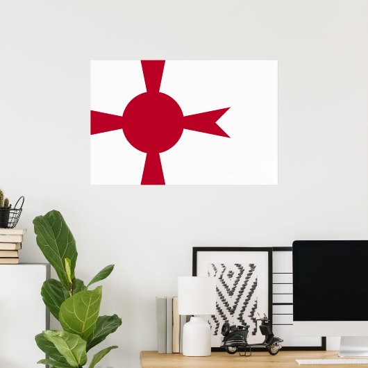 Poster Drapeau du Japon, commandant de la marine impérial (Bureau à domicile)