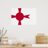 Poster Drapeau du Japon, commandant de la marine impérial (Cuisine)