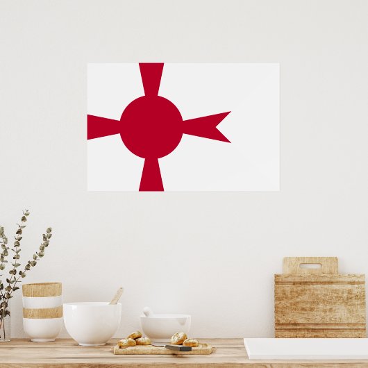 Poster Drapeau du Japon, commandant de la marine impérial (Cuisine)
