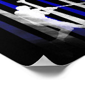 Poster Drapeau du joueur de baseball américain, Papa, Mam (Coin)