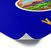 Poster Drapeau du Kansas (Coin)