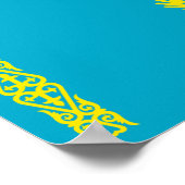 Poster Drapeau du Kazakhstan (Coin)