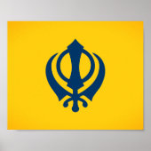 Poster Drapeau du Khalistan (proposé) (Devant)