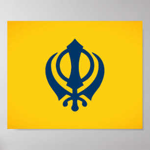Poster Drapeau du Khalistan (proposé)