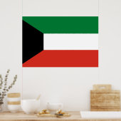 Poster Drapeau du Koweït (Cuisine)