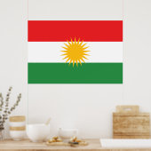Poster Drapeau du Kurdistan (Cuisine)