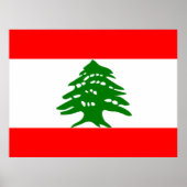 Poster Drapeau du Liban (Devant)