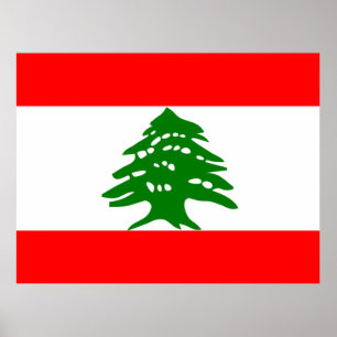 Poster Drapeau du Liban