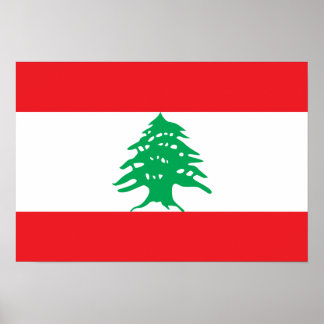 Poster Drapeau du Liban