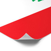 Poster Drapeau du Liban (Coin)