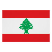 Poster Drapeau du Liban (Devant)