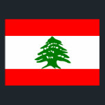 Poster Drapeau du Liban<br><div class="desc">Drapeau du Liban. Drapeau Liban de grande qualité. Nous avons d'autres cadeaux du Liban,  des chemises libanaises avec des tirages à la fois avant et arrière,  des tasses libanaises,  des cartes libanaises et bien plus encore pour le Liban</div>